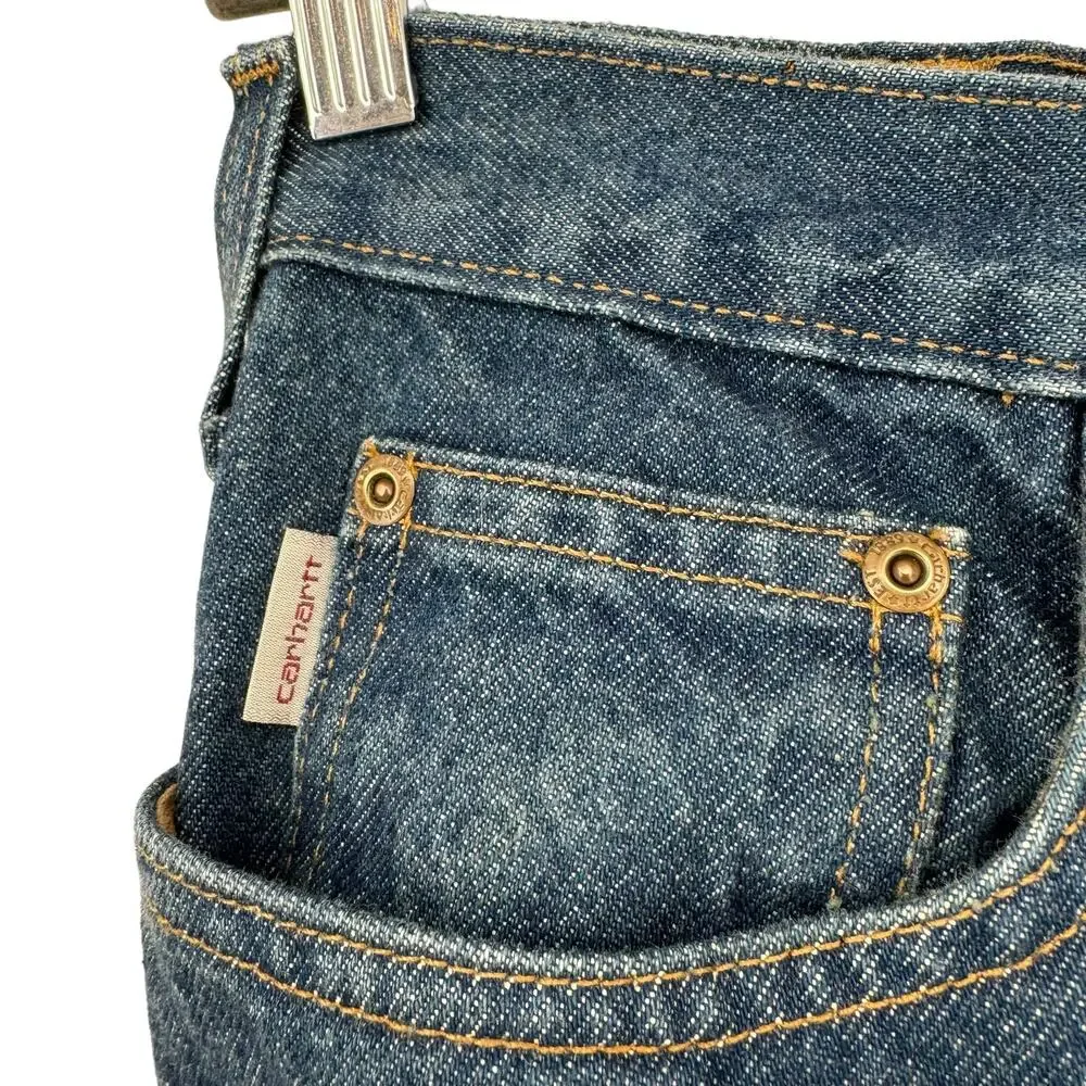 Vintage‎ Carhartt Denim Jeans Relaxed Fit B460DVB Triple Stitch 34x30 *32x28.5